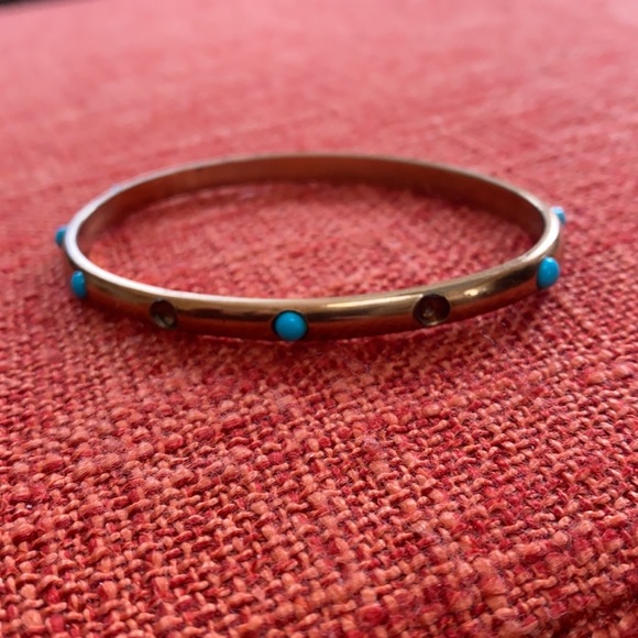 🖤 Anna Sheffield Turquoise Stone Bangle Bracelet - Picture 5 of 9